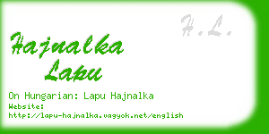 hajnalka lapu business card